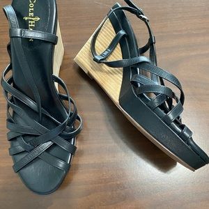 Cole Haan women’s black strap sandals size 11B never worn